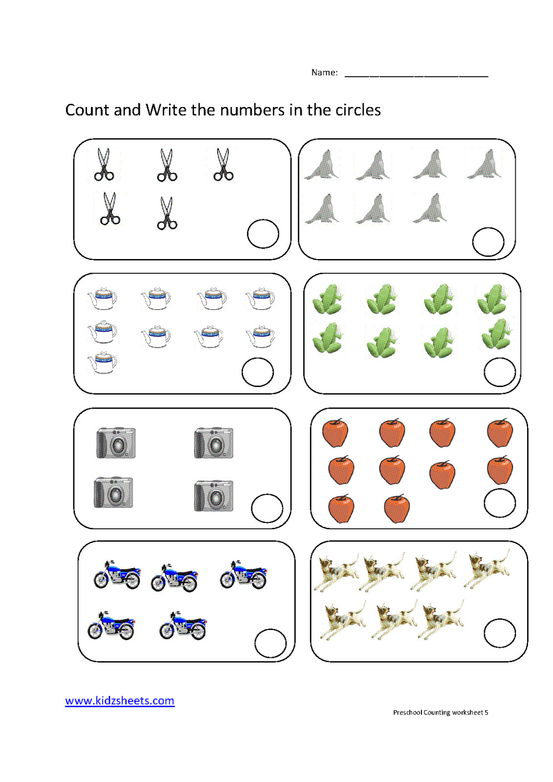 preschool counting worksheets free printable download them