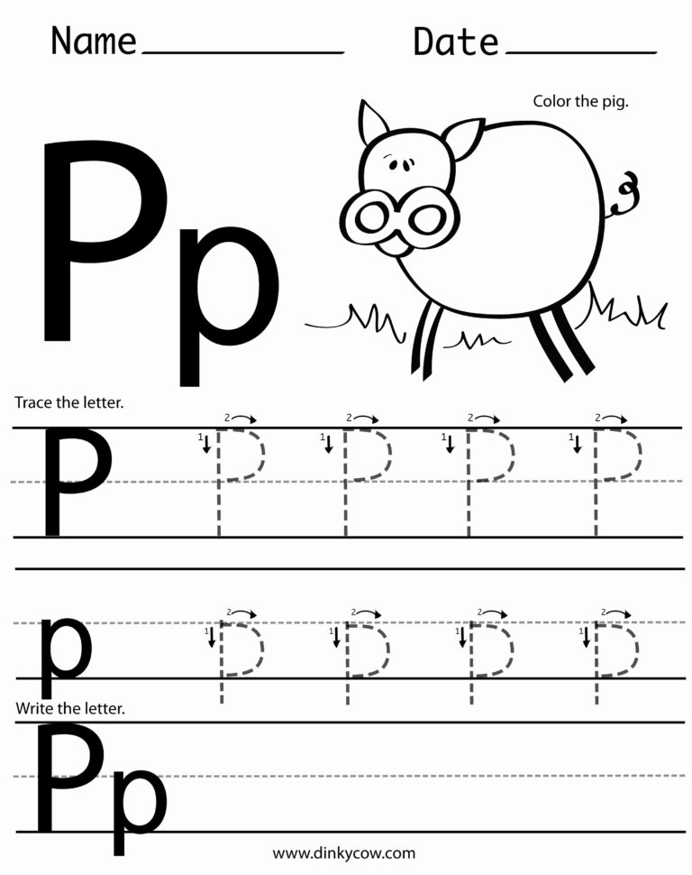 Preschool Letter Worksheets Unique Letter P Worksheets