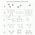 Preschool Math Worksheets  Matching To 5