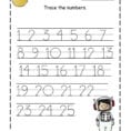 Preschool Printable Worksheets Numbers Learning Number