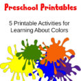 Preschool Printables Learning Colors  Christian Homeschool