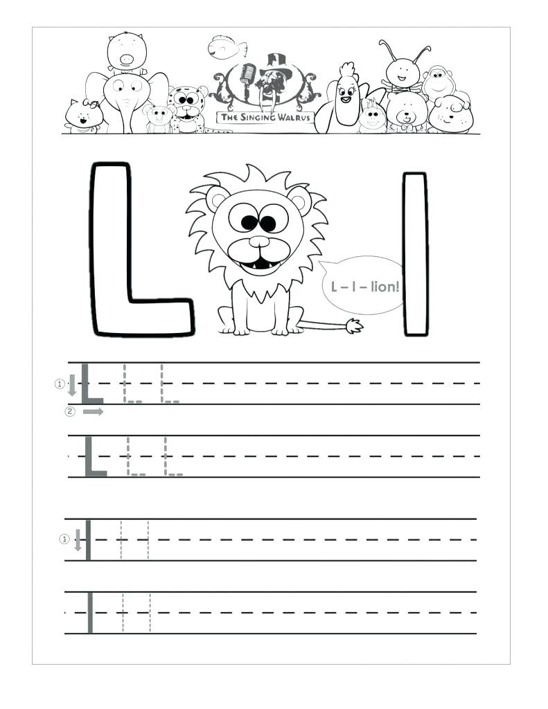preschool letter l worksheets db excelcom