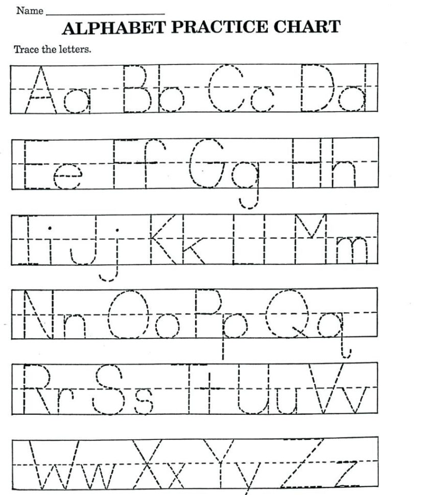 Preschool Worksheet Alphabet For Download Alphabet