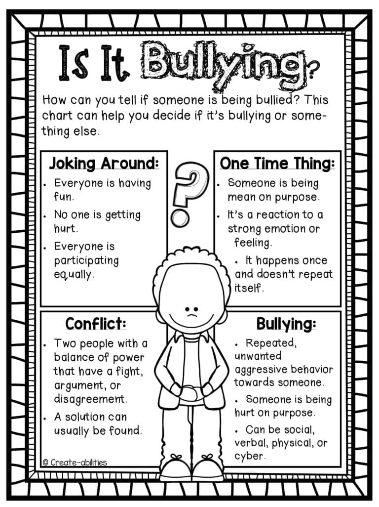 Bullying Worksheets Pdf Db excel