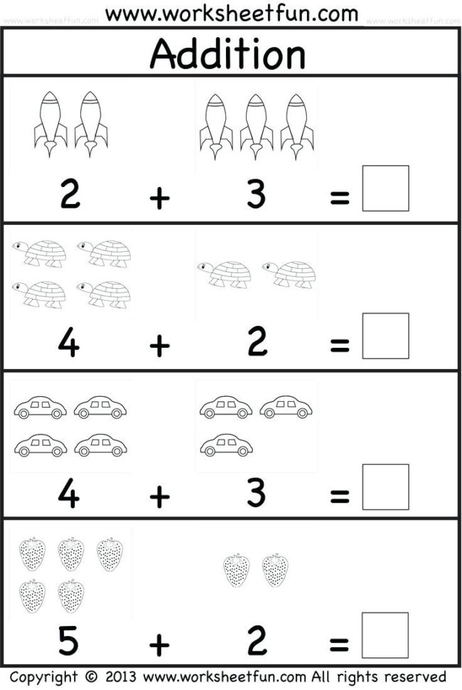 Preschool Worksheets Age 3  Math Worksheet For Kids
