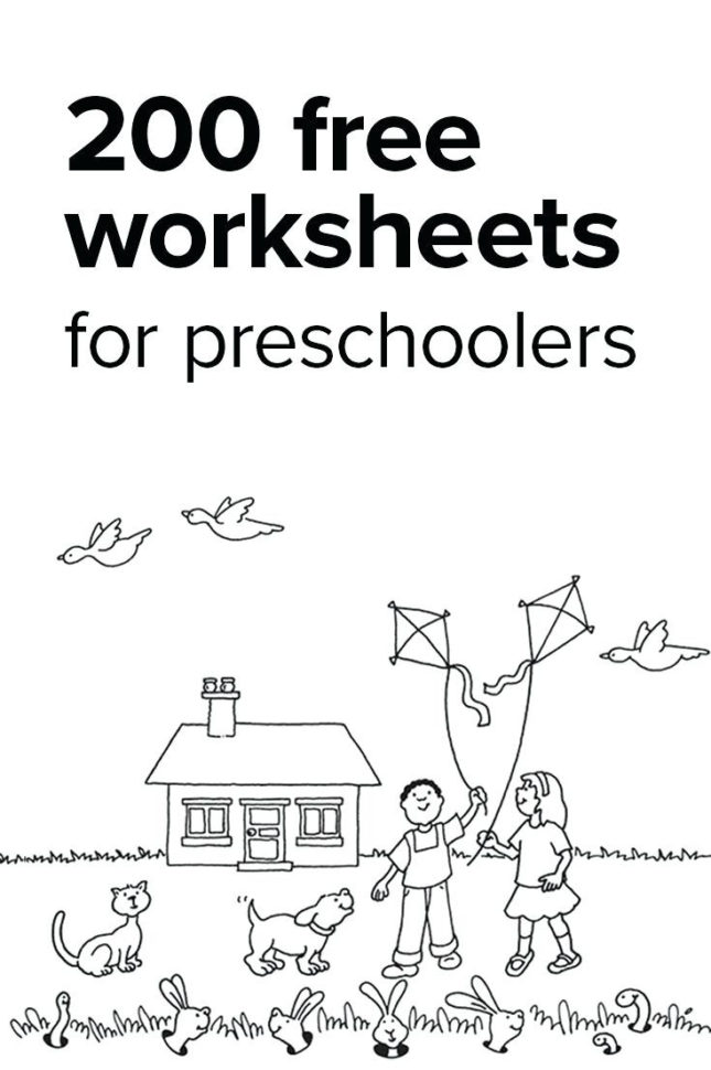 Preschool Worksheets Age 4  Math Worksheet For Kids