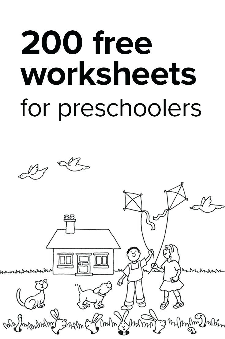 Worksheet For Preschool Age 4