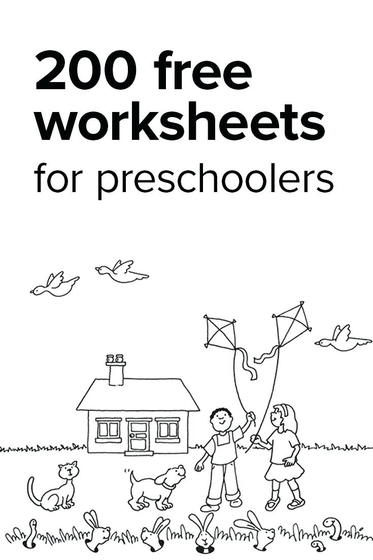 Printable Free Preschool Worksheets Age 3 4 28 Free Preschool 