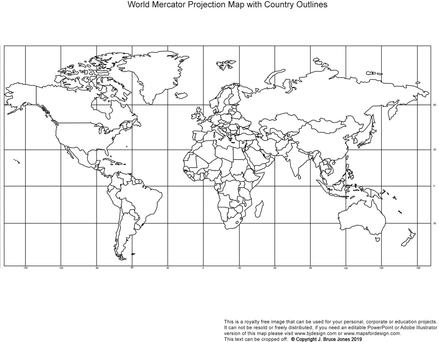outline maps of the world
