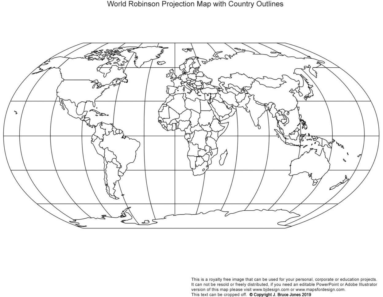 Printable Blank World Outline Maps • Royalty Free • Globe