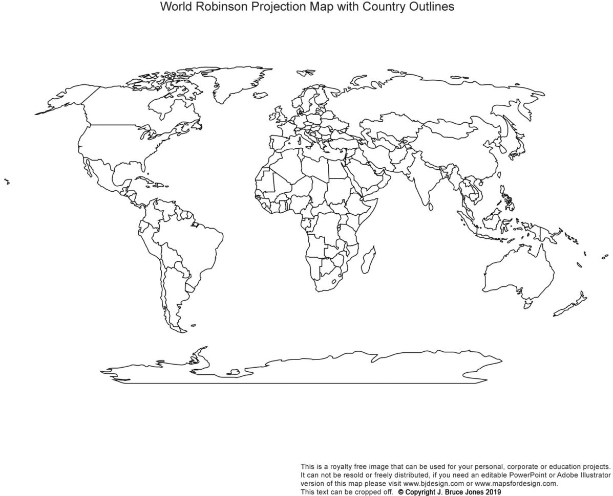 Printable Blank World Outline Maps • Royalty Free • Globe