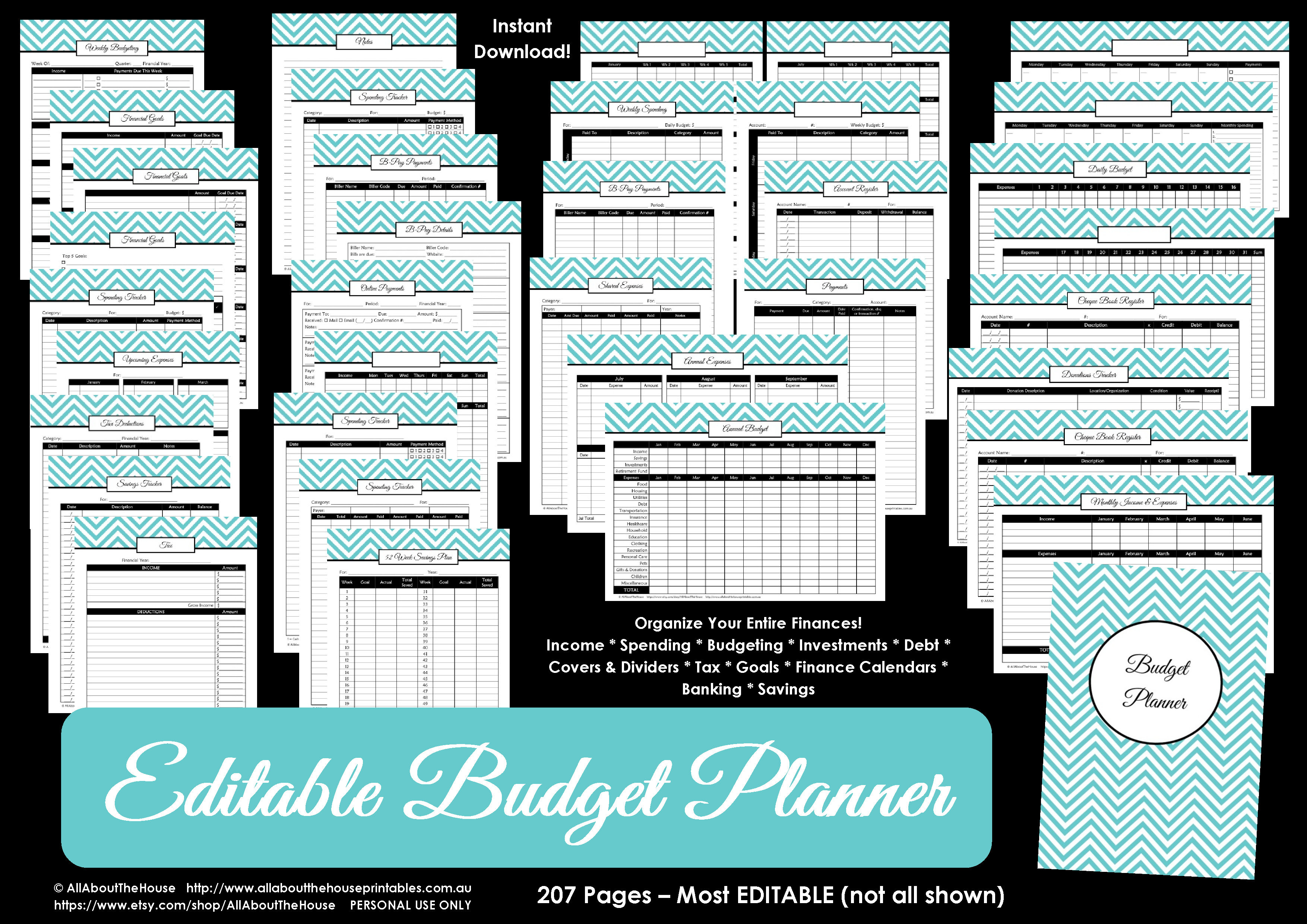 Printable Budget Plannerfinance Binder Update  All About