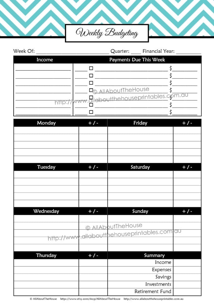 Printable Budget Plannerfinance Binder Update  All About