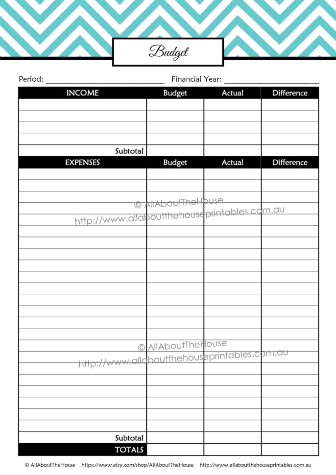 Printable Budget Plannerfinance Binder Update  All About