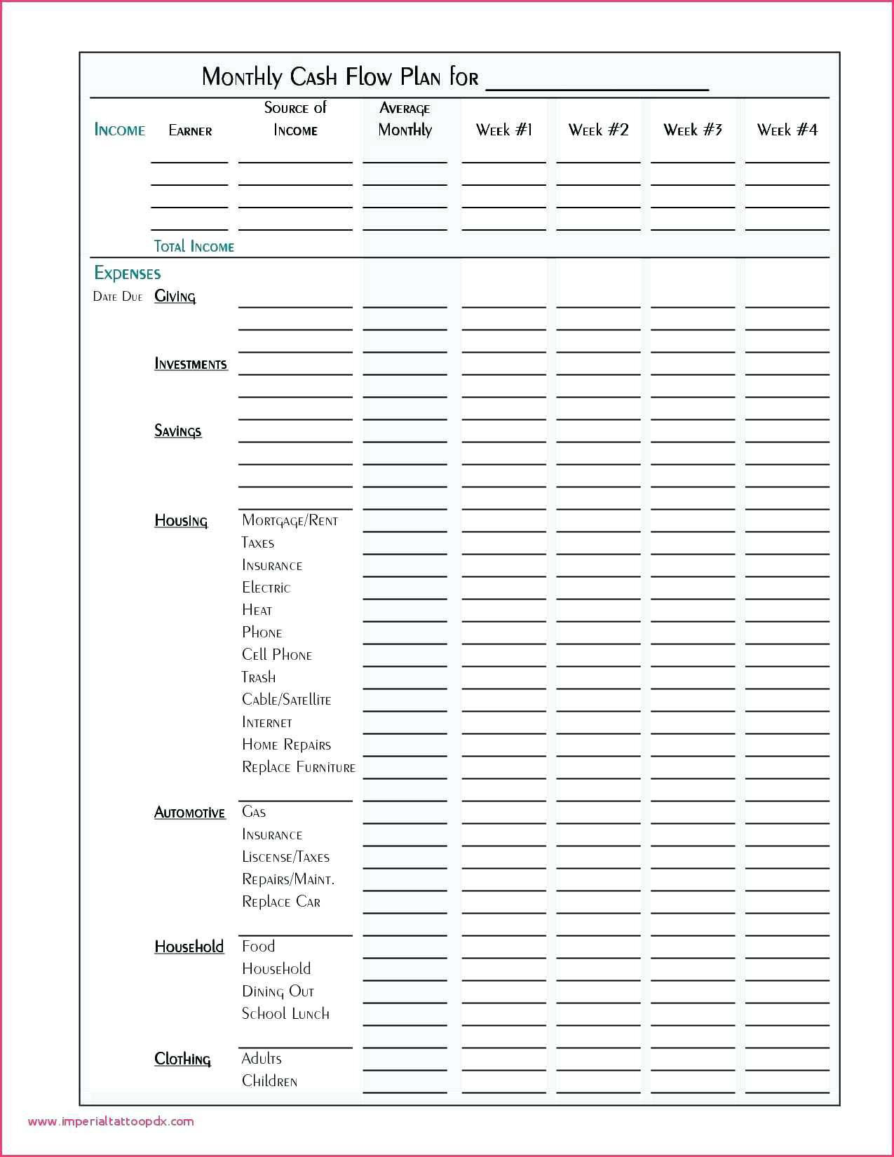 personal budget sample guide categories