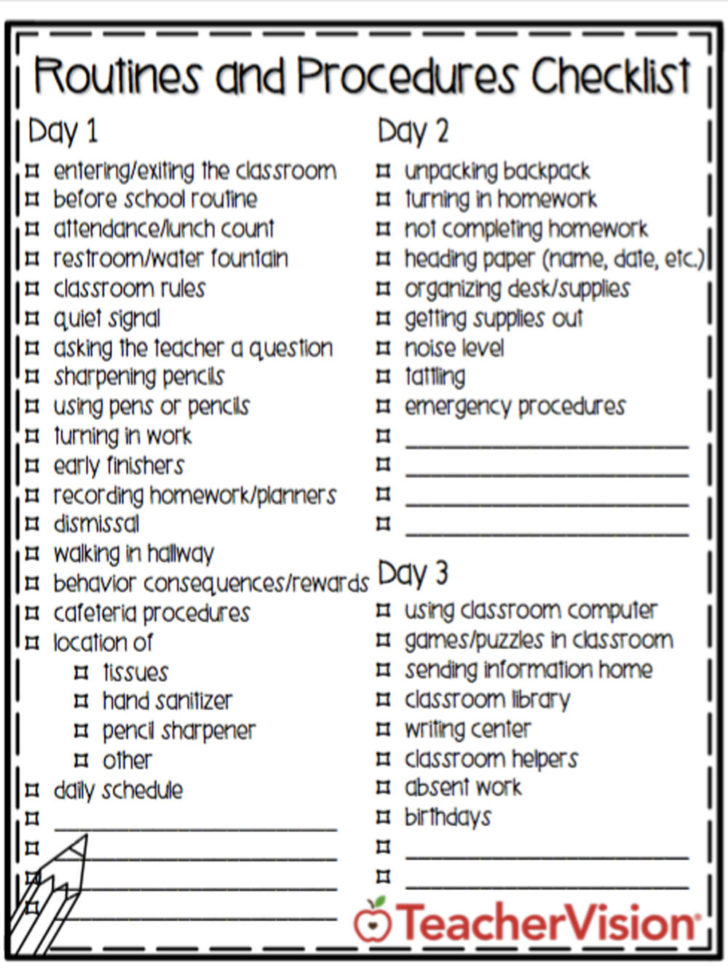 Printable Classroom Forms For Teachers  Teachervision