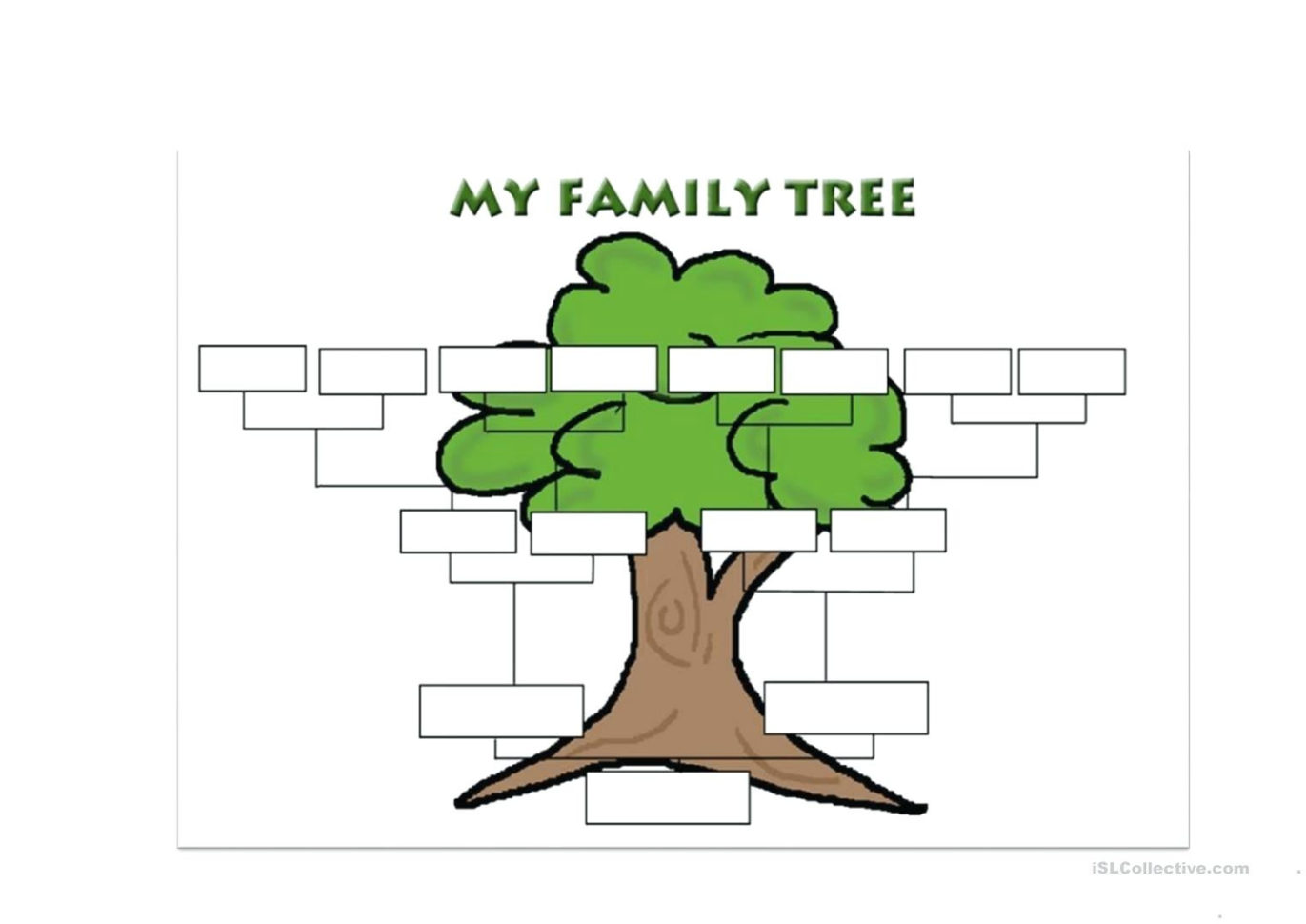 Family Tree Worksheet Printable Kindergarten