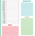 Printable Homeschool Planner Page For Kids  Modern