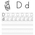 Printable Letter D Worksheets For Preschool  Kindergarten
