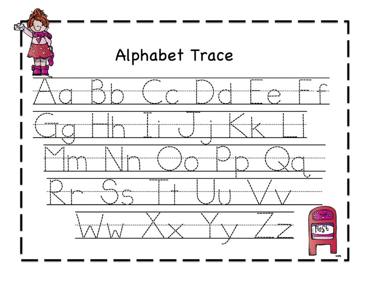 Printable Letter To Trace  Activity Shelter