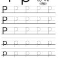 Printable Letters P Stencil Pdf Preschool Worksheets Paw