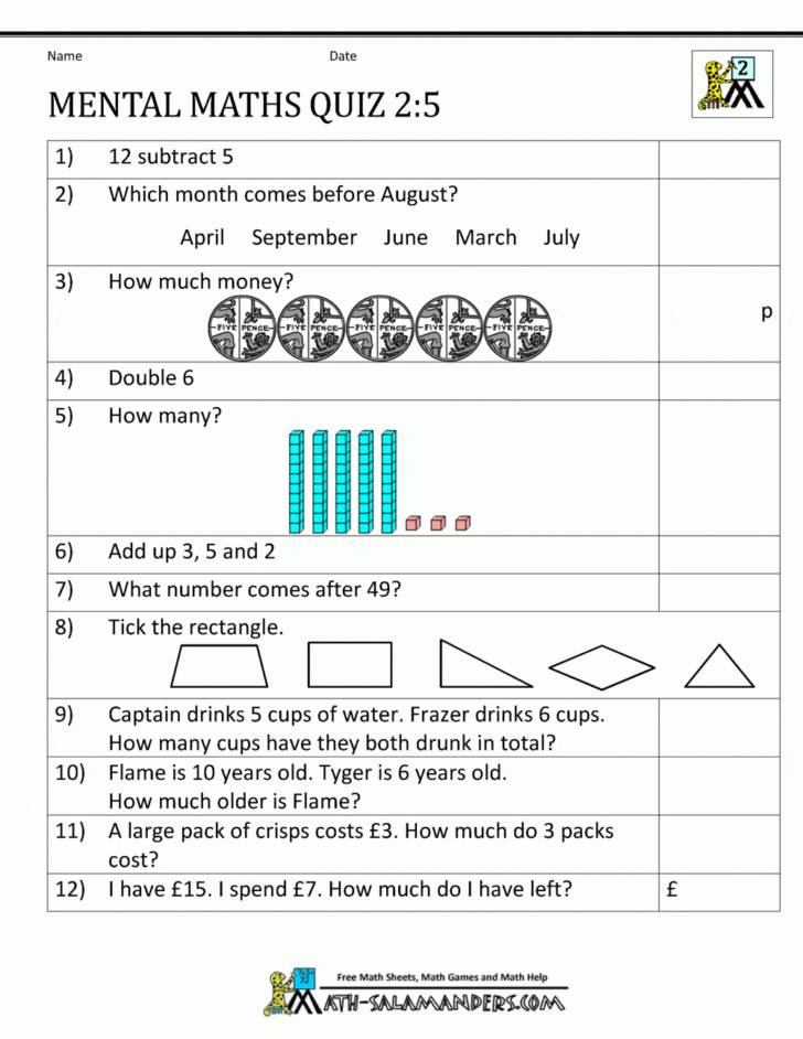 Maths For 10 Year Olds Worksheets — db-excel.com