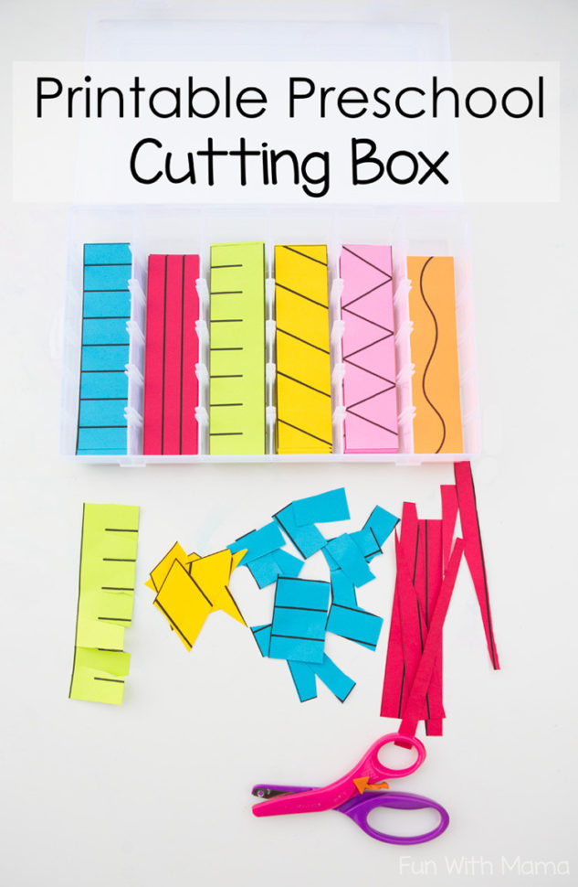 Printable Preschool Cutting Busy Box  Fun With Mama