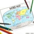 Printable World Map Worksheet And Quiz  Literacy In Focus