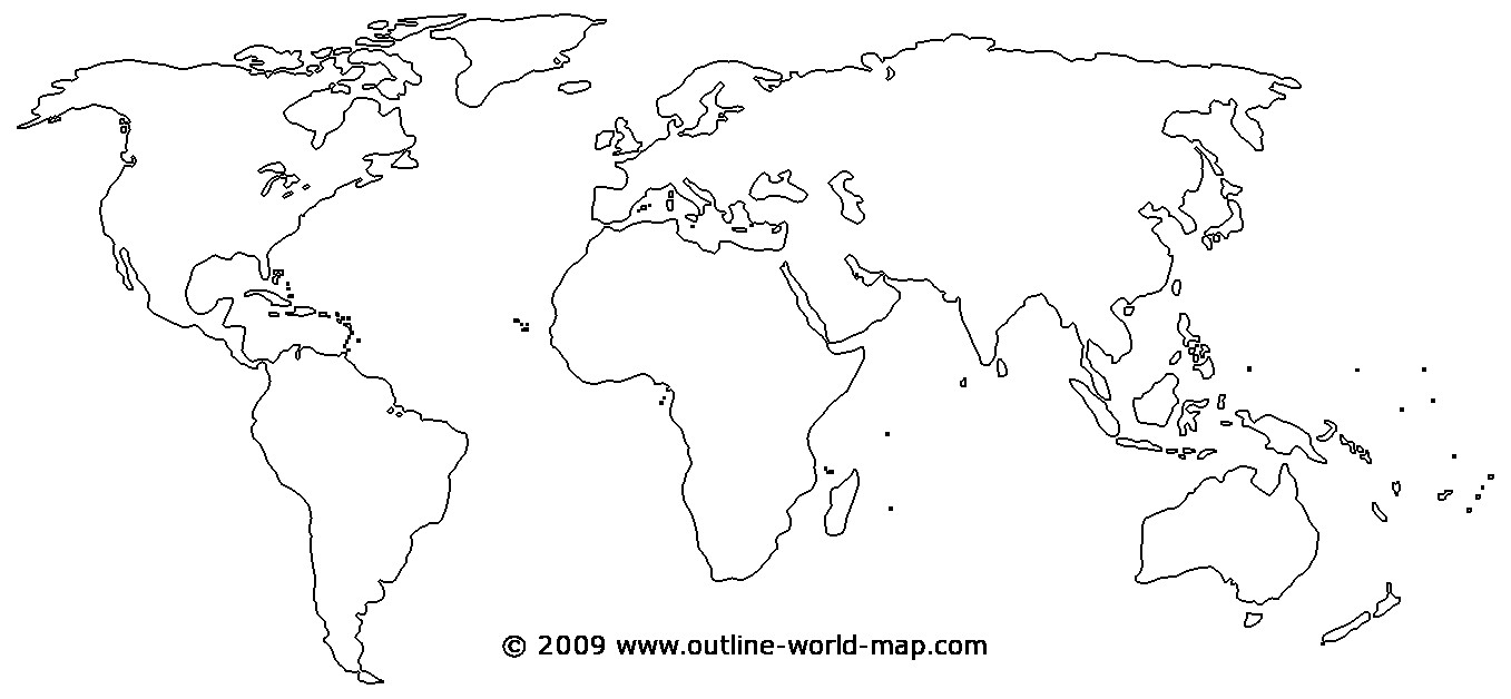 Printable World Map  World Wide Maps