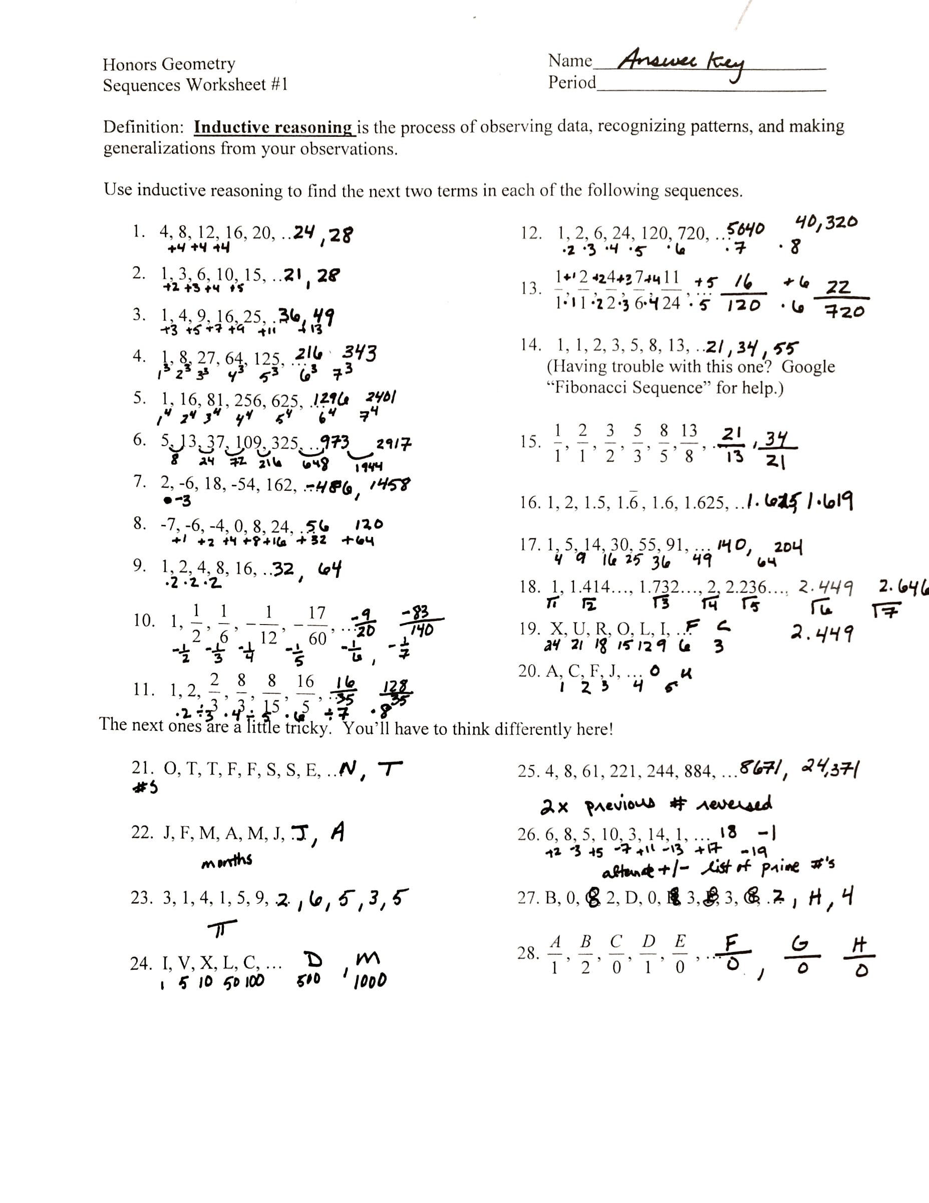 algebra-sequences-worksheet