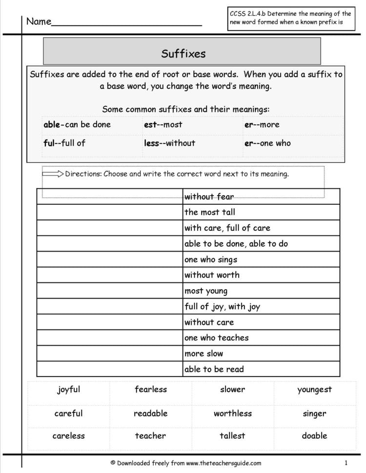 Printables Prefixes Worksheets 4Th Grade Lemonlilyfestival