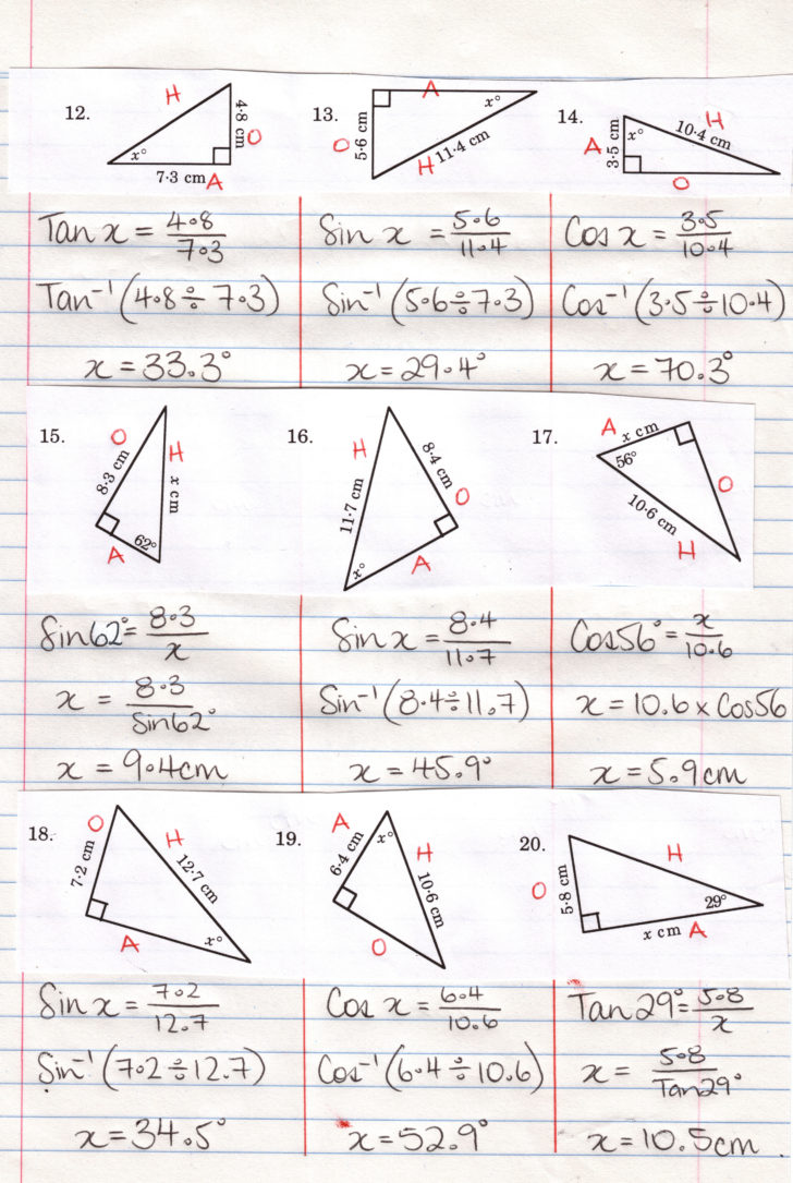 Printables Trigonometry Worksheets With Answers db excel com