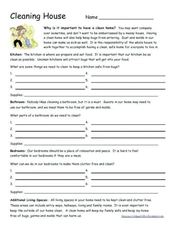 Basic Life Skills Worksheets