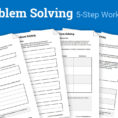 Problem Solving Packet Worksheet  Therapist Aid
