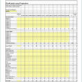 Profit And Expense Spreadsheet Business Income Expenses