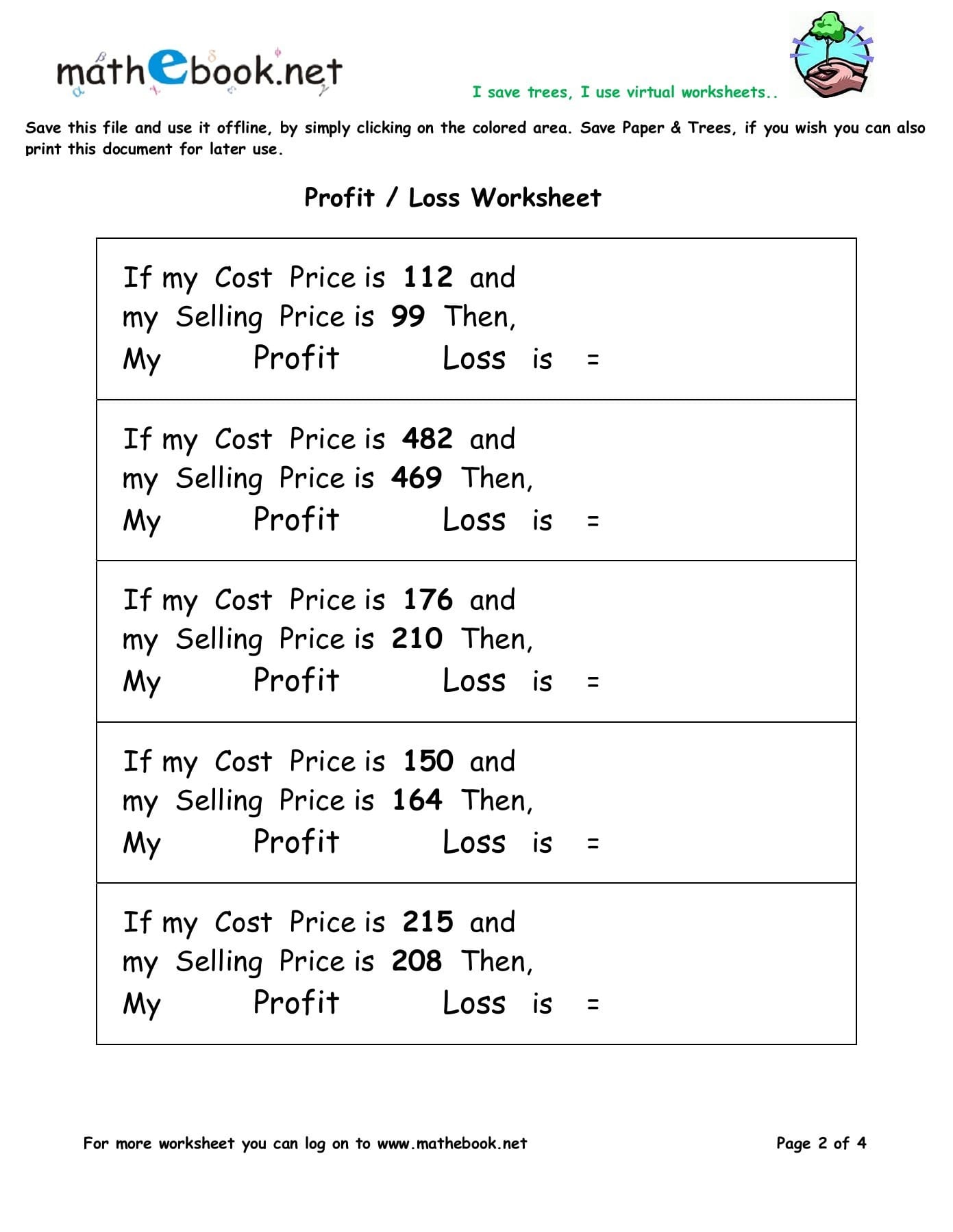 Profit Loss  Mathebook Pages 1  4  Text Version