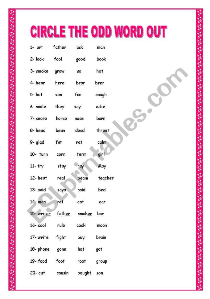Pronunciation Exercises Yolanda  Esl Worksheet