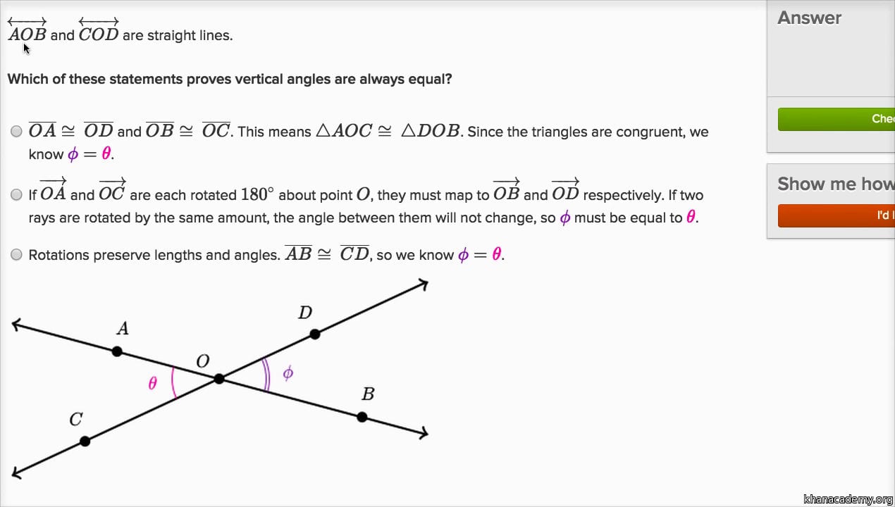 Proofs With Transformations Video  Khan Academy