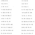 Properties Math Worksheets With Distributive Property Best