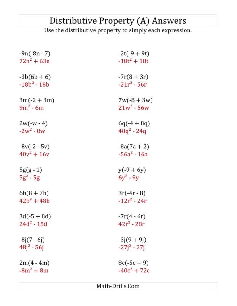 Properties Of Exponents Worksheet Db Excel Com