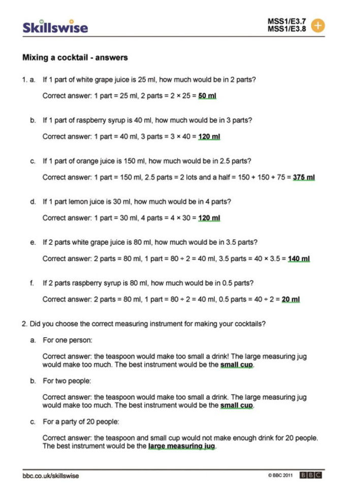 Proportion Word Problems Worksheet