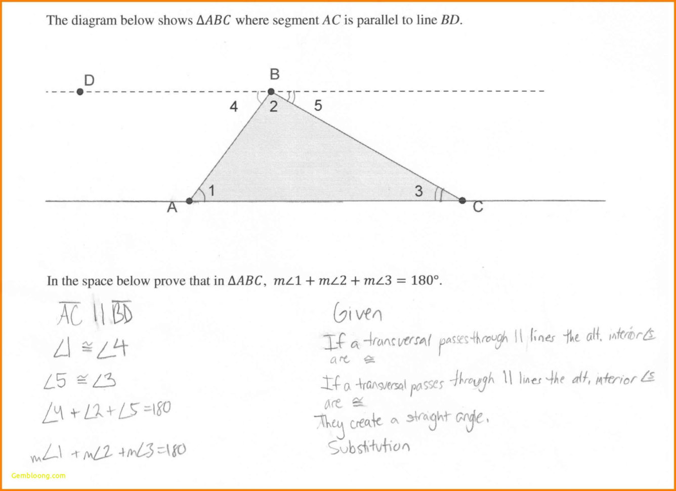 Proving Triangles Congruent Worksheet  Cramerforcongress