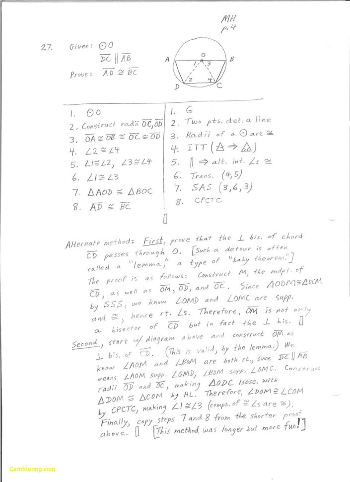 Proving Triangles Congruent Worksheet  Cramerforcongress
