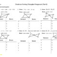 Proving Triangles Congruent Worksheet  Cramerforcongress