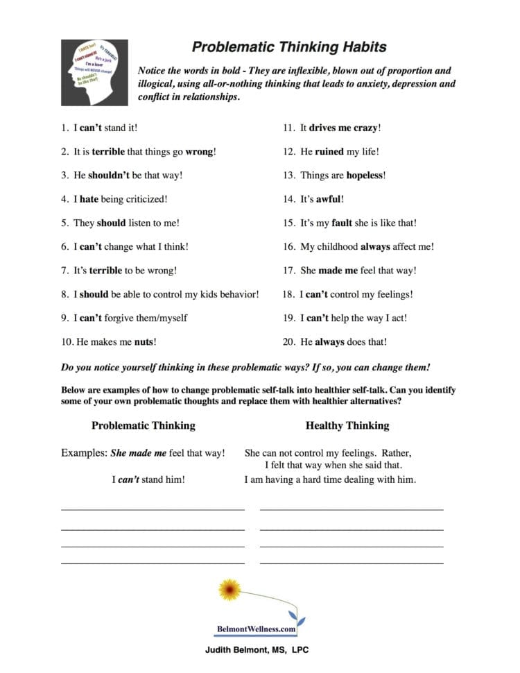Psychoeducational Handouts Quizzes And Group Activities