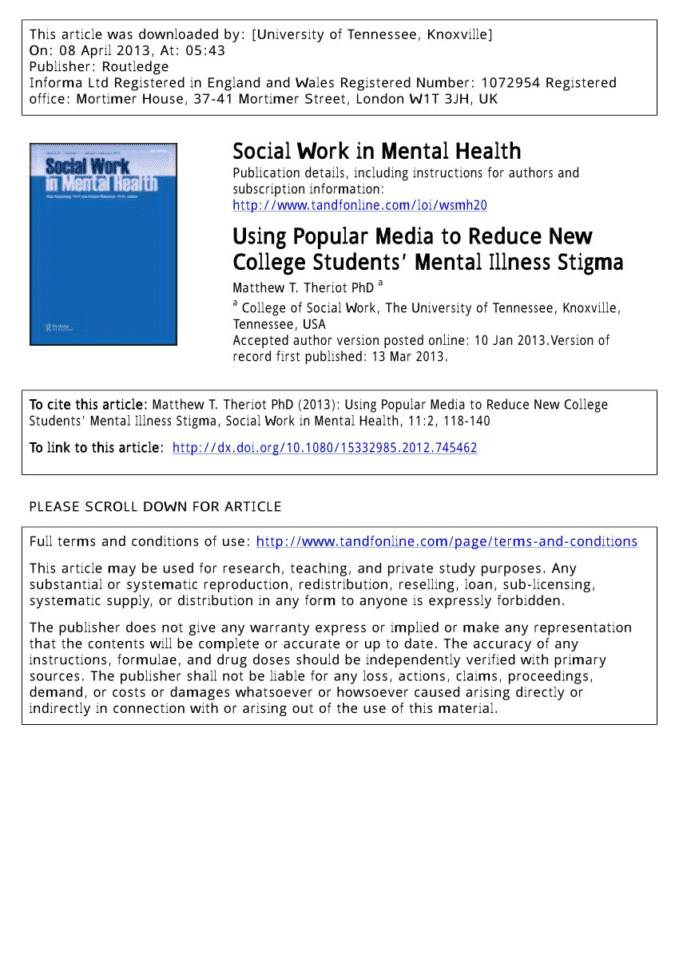 Psychological Disorders Worksheet Answers