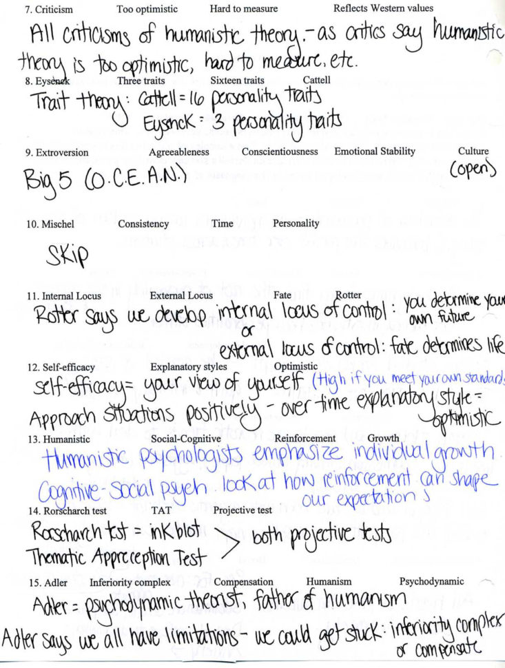 Psychology Homework  Ms Andrews' Webpage