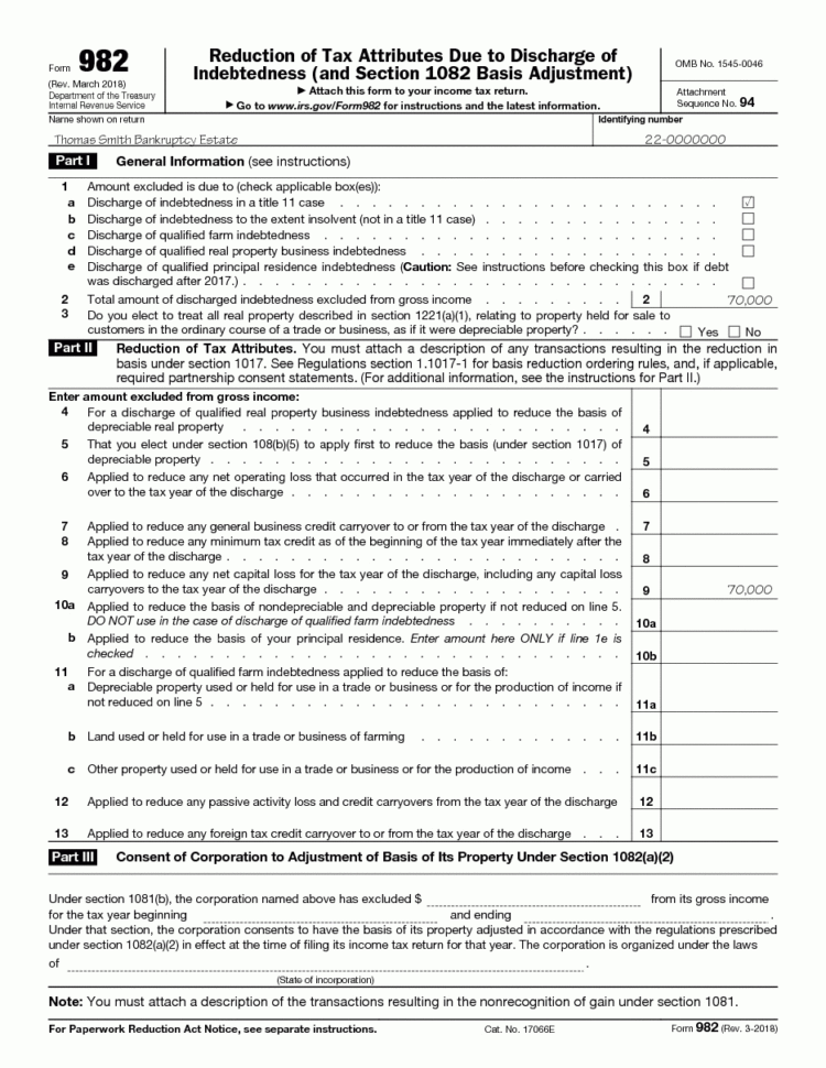 Publication 908 022019 Bankruptcy Tax Guide  Internal