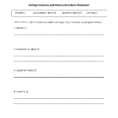 Punctuation Worksheets  Writing Sentences With Punctuation