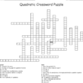 Quadratic Crossword Puzzle  Word
